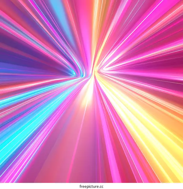 Abstract Colorful Speed Light Trails