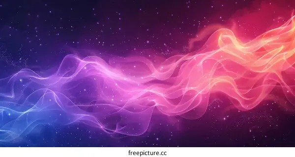 Abstract Colorful Energy Wave Background Design