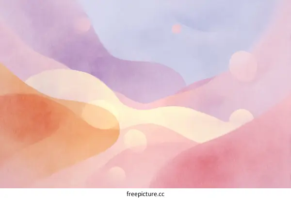 Pastel Abstract Landscape