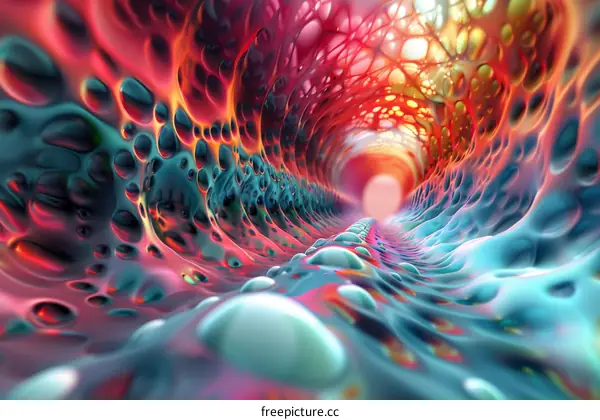 Colorful Organic Tunnel