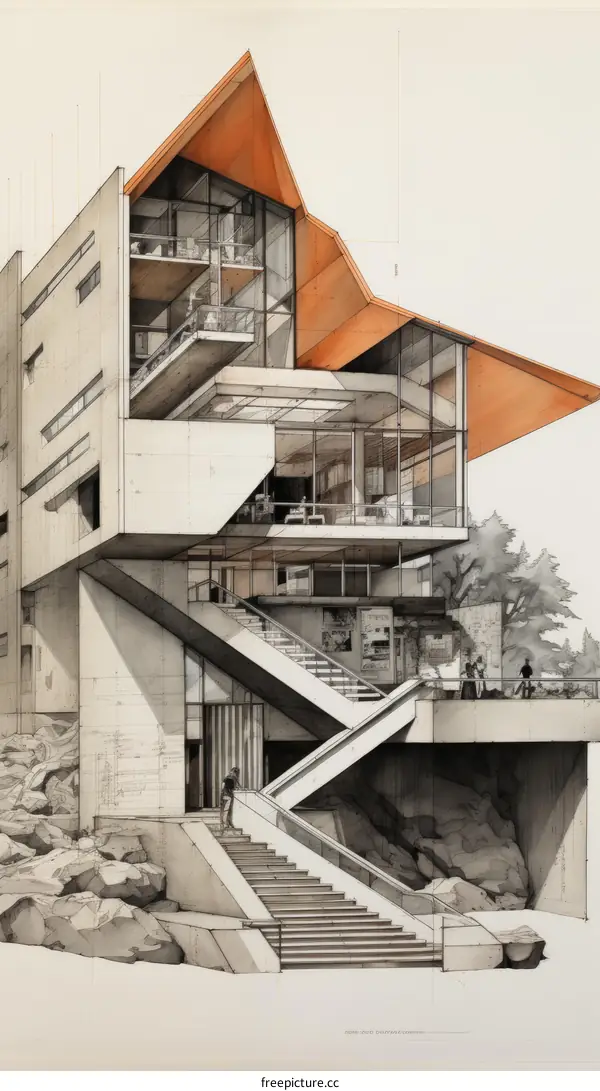 Modern House with Terrace