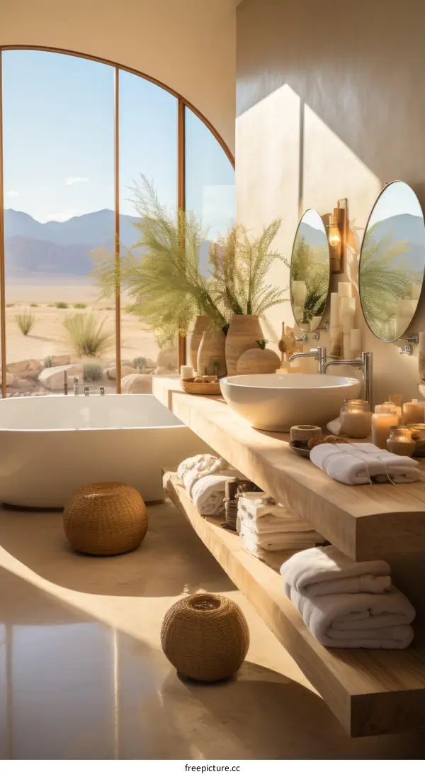 Desert Mountain View Bathroom