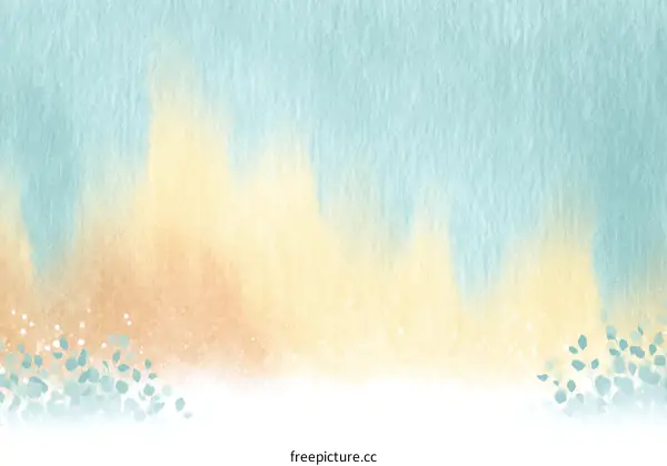 Abstract Watercolor Background with Soft Color Transitions