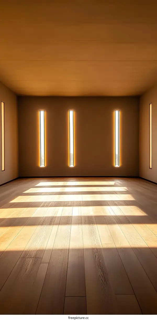 Minimalist Empty Room with Natural Light