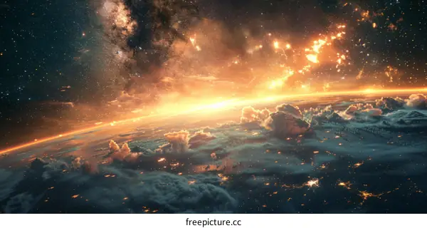 The Glowing Earth from Space