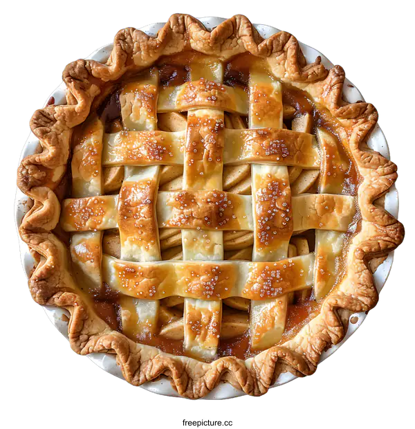 [Transparent Background PNG]Delicious Homemade Apple Pie