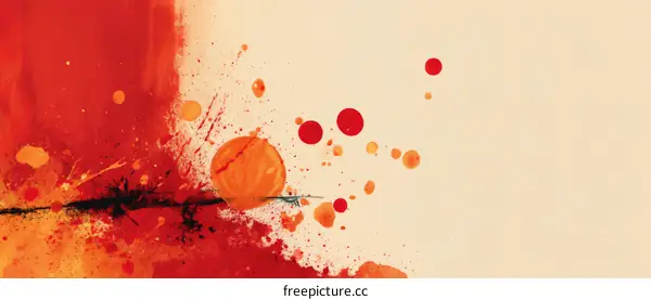 Abstract Splashes of Color Artwork