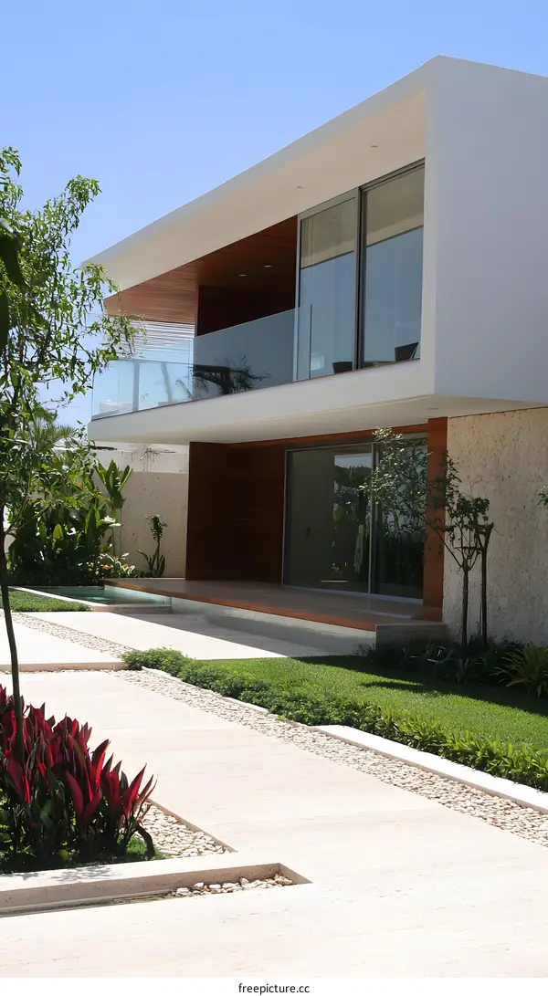 Modern Architectural Design with a Patio