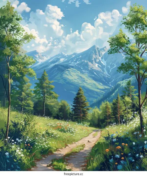 The Colorful Mountain Path