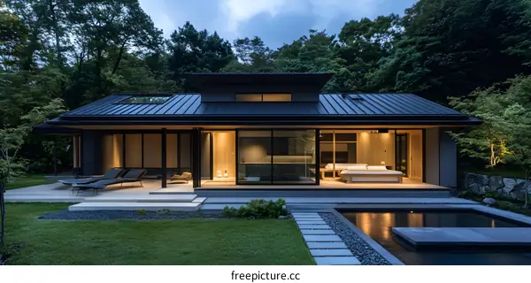 Modern Japanese House with Minimalist Design