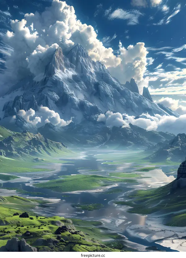 The majestic mountains and rivers