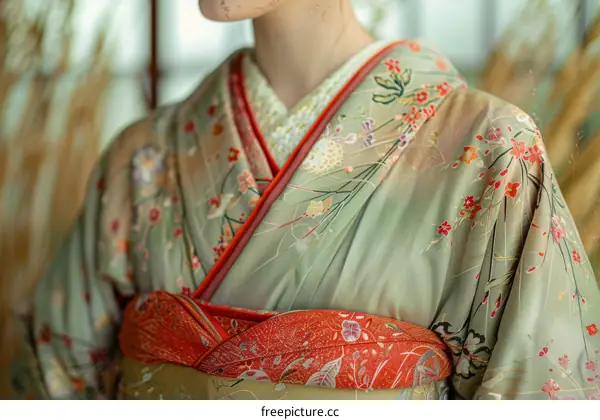 Japanese Geisha in Kimono