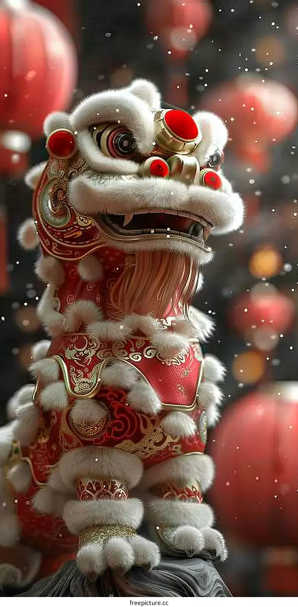 Lion Dance Performance for Holiday Celebration