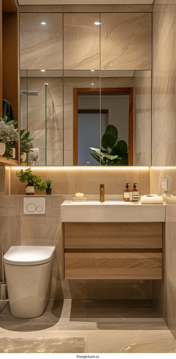 Modern Minimalist Small Bathroom Design
