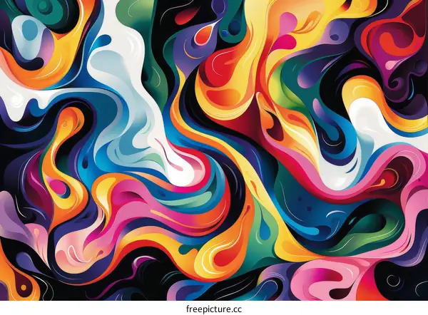 Colorful abstract painting