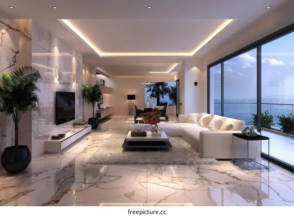 Modern luxury living room interior design