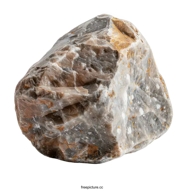 [Transparent Background PNG]Rough Brown and White Stone on transparent background