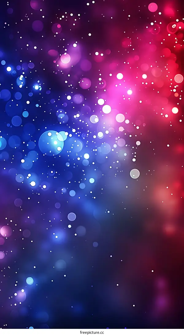 Abstract Blurred Lights Bokeh Background