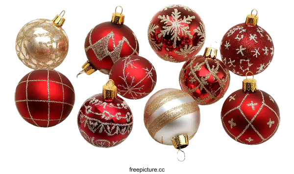 [Transparent Background PNG]Christmas Ornaments Variety Collection