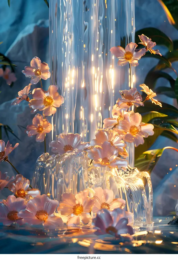 Waterfall Blooms