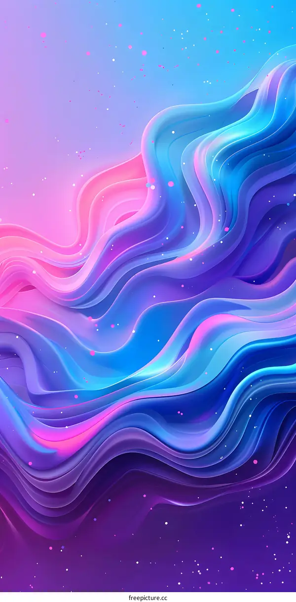 Abstract Colorful Liquid Swirls Background