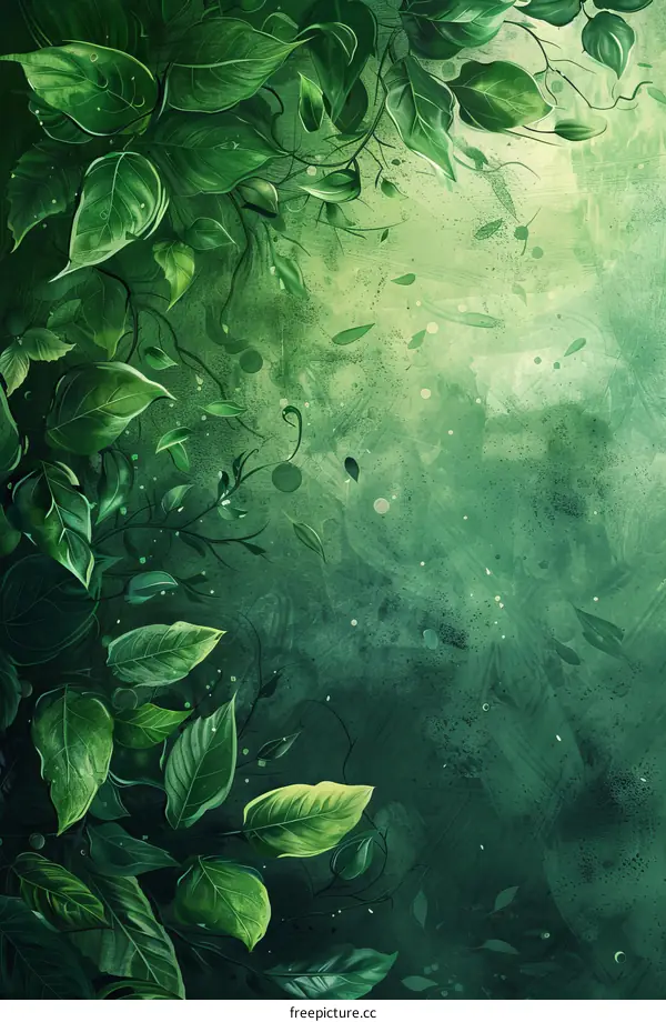 Green leaves background