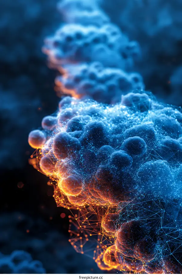 Abstract DNA Molecules Illustration