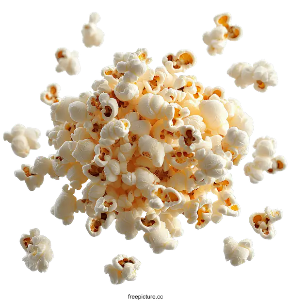 [Transparent Background PNG]Popcorn Clouds Against a White Background
