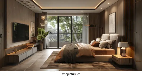 Inviting Bedroom with Modern and Minimalist Interior