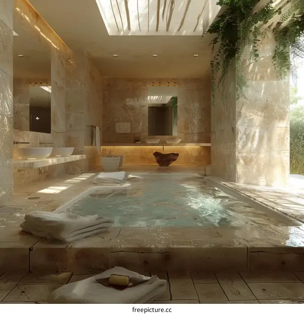 Luxurious Spa Bathroom Interior Design