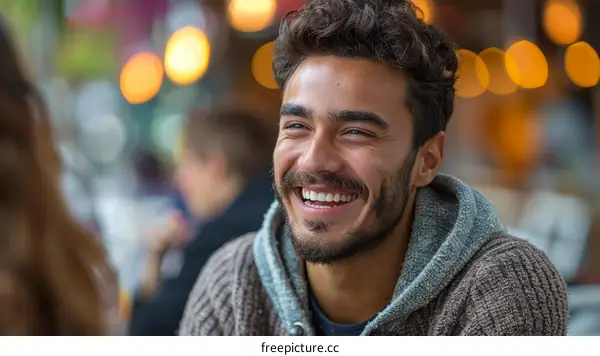 Portrait of a young man smiling