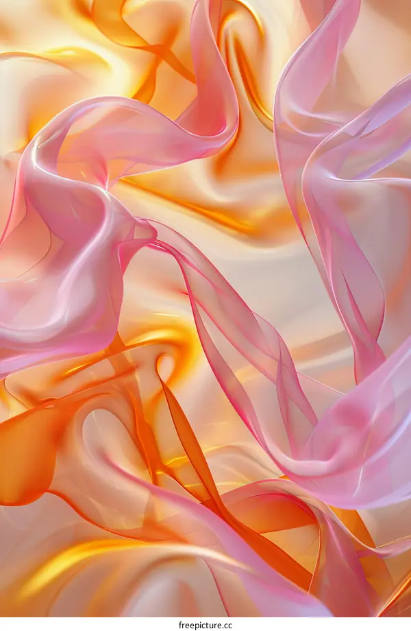 Colorful abstract background with flowing shapes