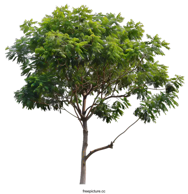 [Transparent Background PNG]Green Tree Isolated on White Background