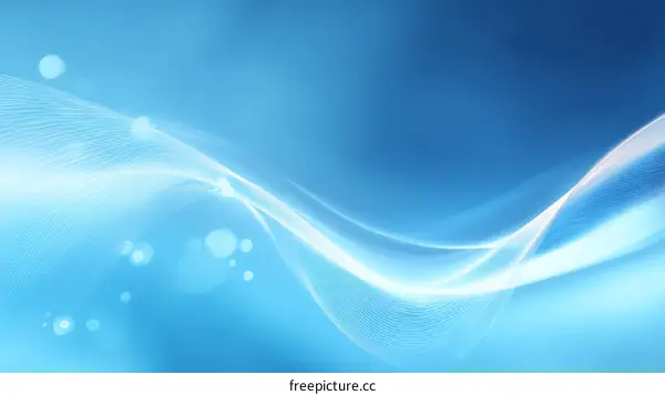 Abstract Light Blue Wave Background Design