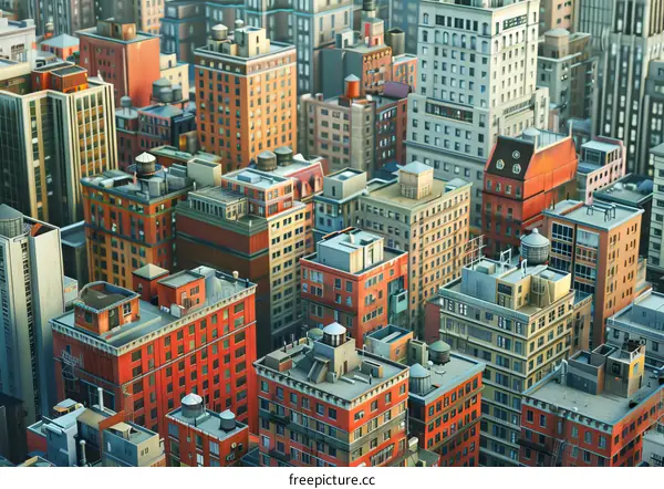 Manhattan Skyline at Sunset