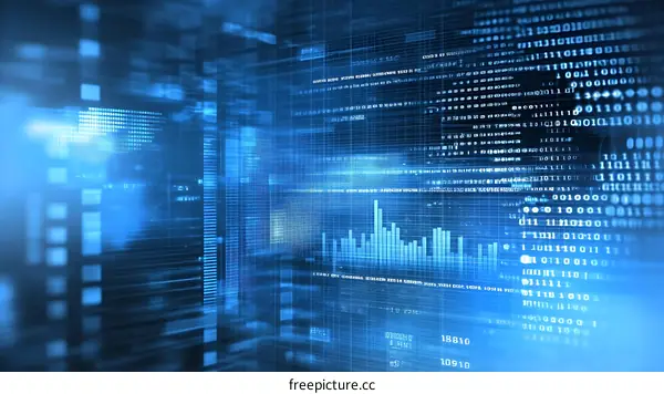 Abstract Digital Data Flow Visualization