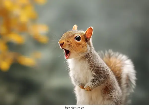 Close-up Portrait of a Funny-Looking Squirrel