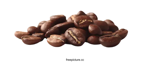 [Transparent Background PNG]Closeup of Roasted Coffee Beans