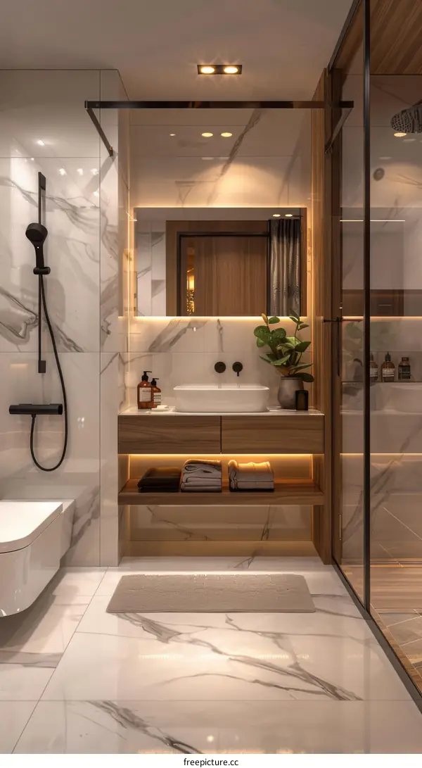 Modern Luxurious Stylish Bathroom Interior Design
