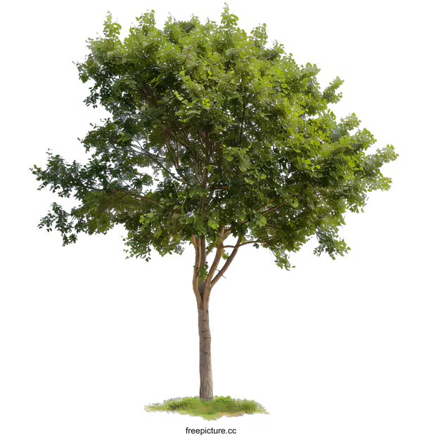 [Transparent Background PNG]Green Tree Isolated On White Background