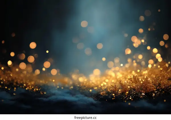 Golden Glitter Background Design