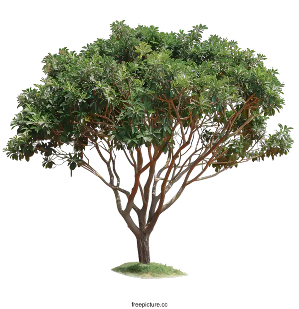 [Transparent Background PNG]Green Tree Isolated On White Background