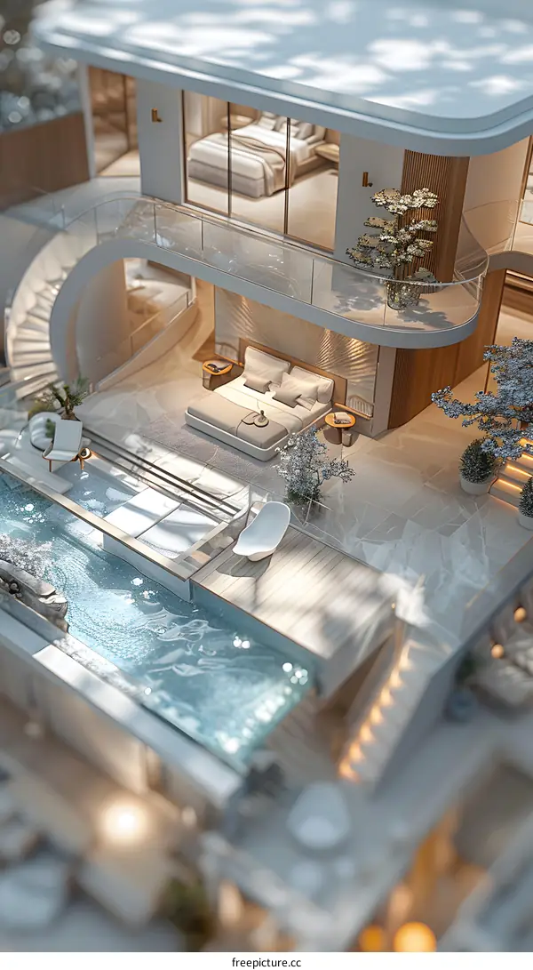 A Modern Villa Blends into Nature