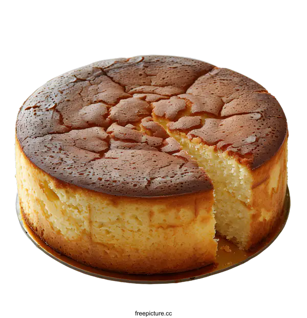 [Transparent Background PNG]A close-up image of a cake on a white background