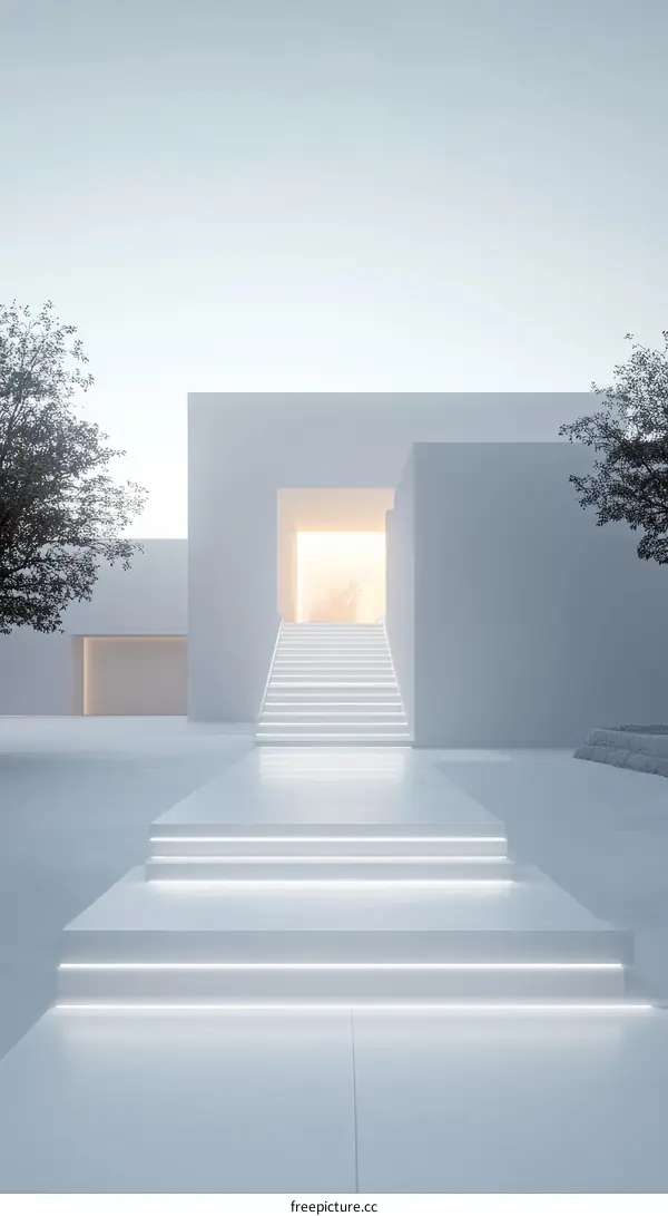 Modern Minimalist Architecture Exterior Steps