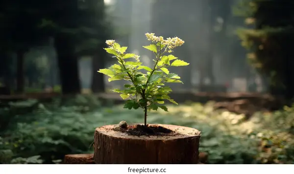 New Growth in Forest Natures Beauty