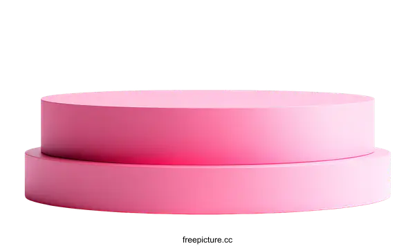 [Transparent Background PNG]Pink Geometric Display Podium