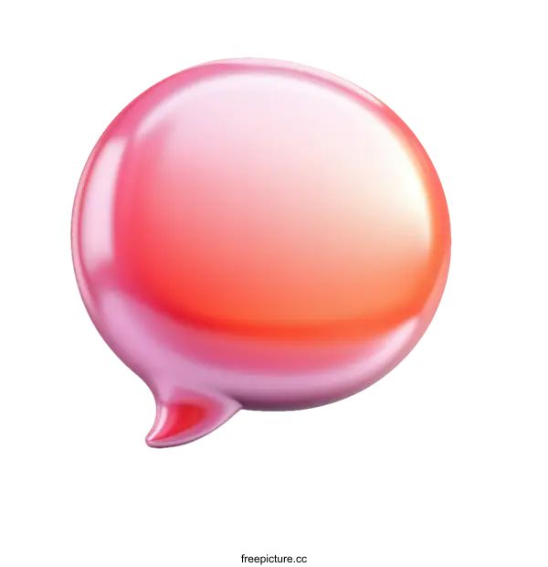 [Transparent Background PNG]Abstract Gradient Bubble Illustration
