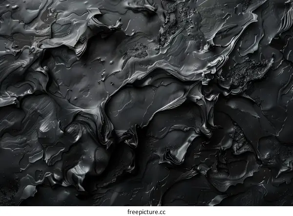 Black and white abstract painting