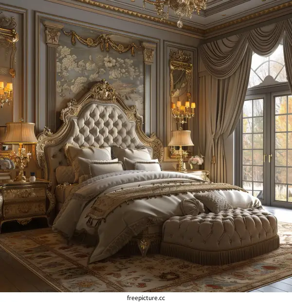 Luxury Gold Bedroom Interior Design